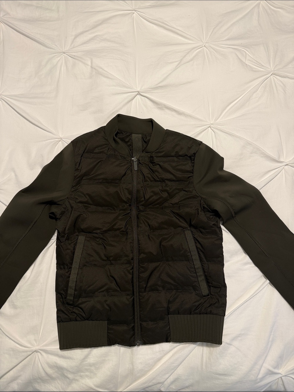 lululemon athletica Black Quilted Bomber Jacket